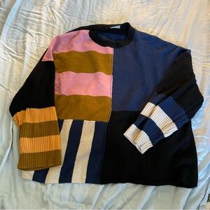 Everlane Patchwork Cashmere Sweater